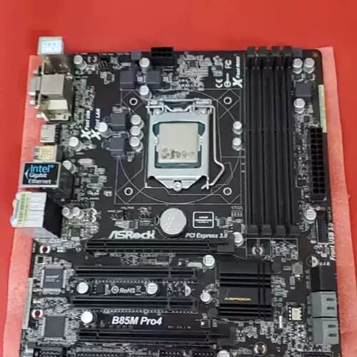 议价华擎主板B85M PRO4测试完好有挡板