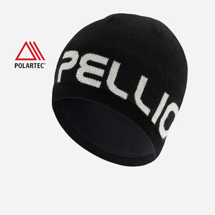 伯希和户外针织帽女polartec跑步冷帽登山保暖羊毛帽子男 晴川