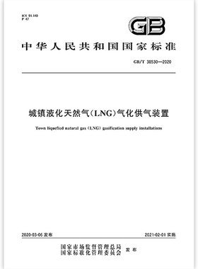 GB/T 38530-2020 城镇液化天然气（LNG）气化供气装置