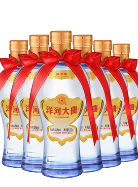 洋河大曲42度375mL* 6瓶 官方自营旗舰店 浓香型白酒