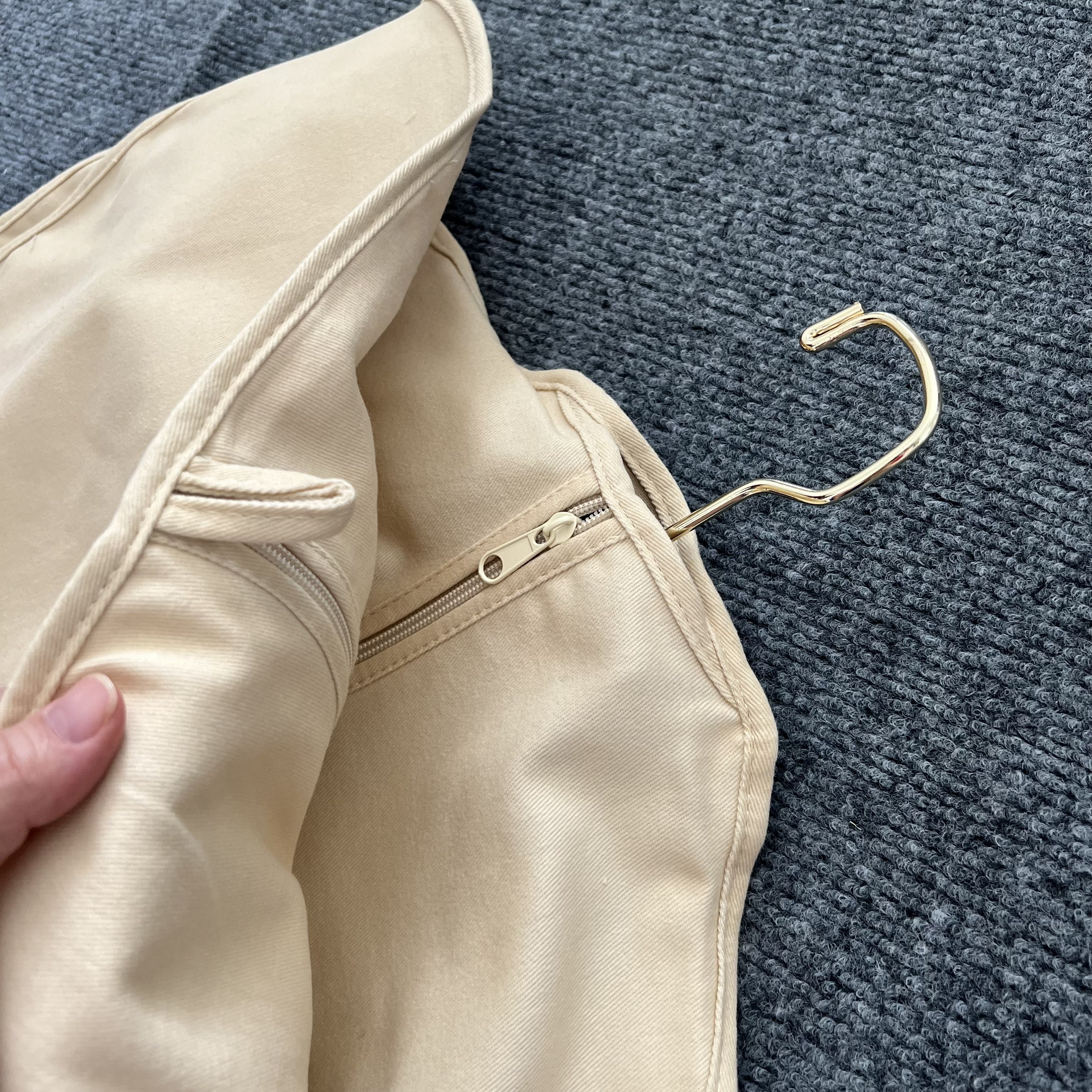 现货纯棉衣服收纳袋西服袋图片