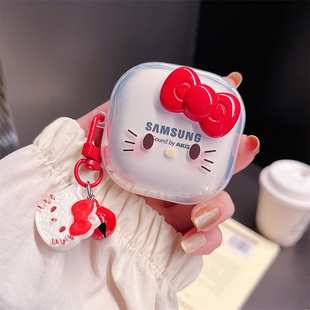 适用三星budsLive保护套budspro保护壳Galaxy buds2/FE无线蓝牙耳机2pro透明充电仓盒防摔简约软壳TPU分体