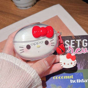 适用oppoencoair2pro保护套encoair2pro蓝牙耳机Enco Air2Pro保护壳oppo卡通创意TPU软壳 网红新款立体KT