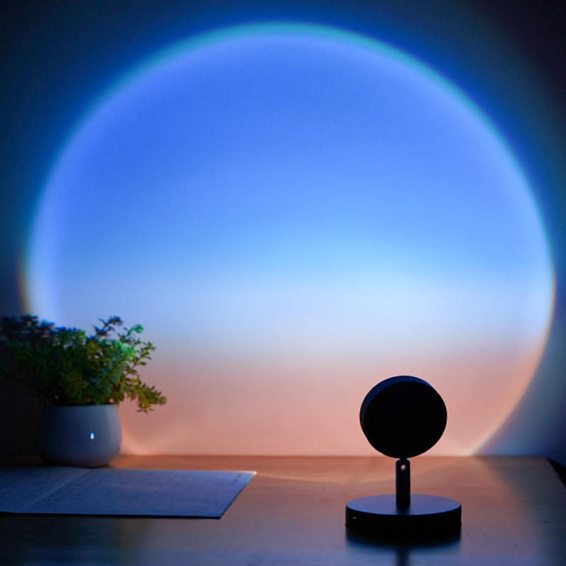 日落灯氛围破晓灯夕阳落日灯台灯卧室装饰房间床头布置ins风少女
