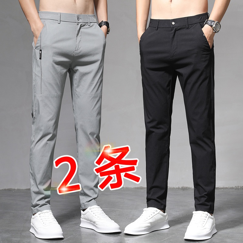 直筒宽松韩版潮流百搭弹力休闲裤