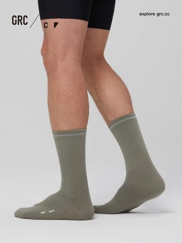 GRC桀骜无尽骑行袜TECH压缩抗菌春夏速干公路自行车运动长筒袜