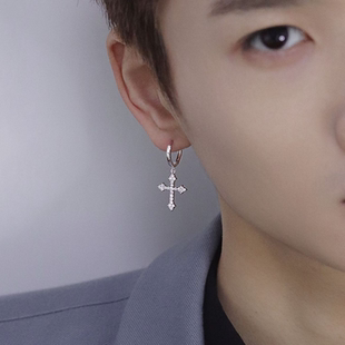 十字架男女款 耳钉耳环耳坠潮520情人节礼物