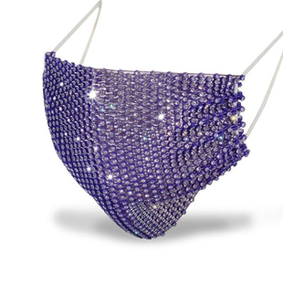 网红潮 亮片口罩个性 亮晶晶韩版 闪钻面罩饰品性感时尚