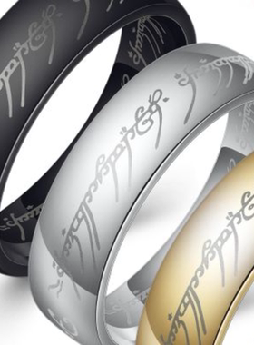 钛钢不锈钢戒指情侣日常佩戴耐磨