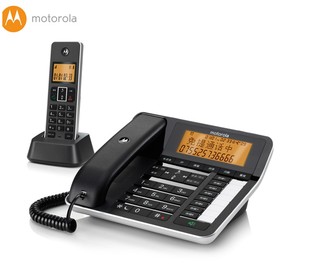 摩托罗拉C7501R自动录音电话机家用固定无绳子母机无线办公室座机