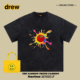 T恤男女宽松百搭情侣潮牌上衣半袖 Drew美式 涂鸦风番茄印花短袖 Tee