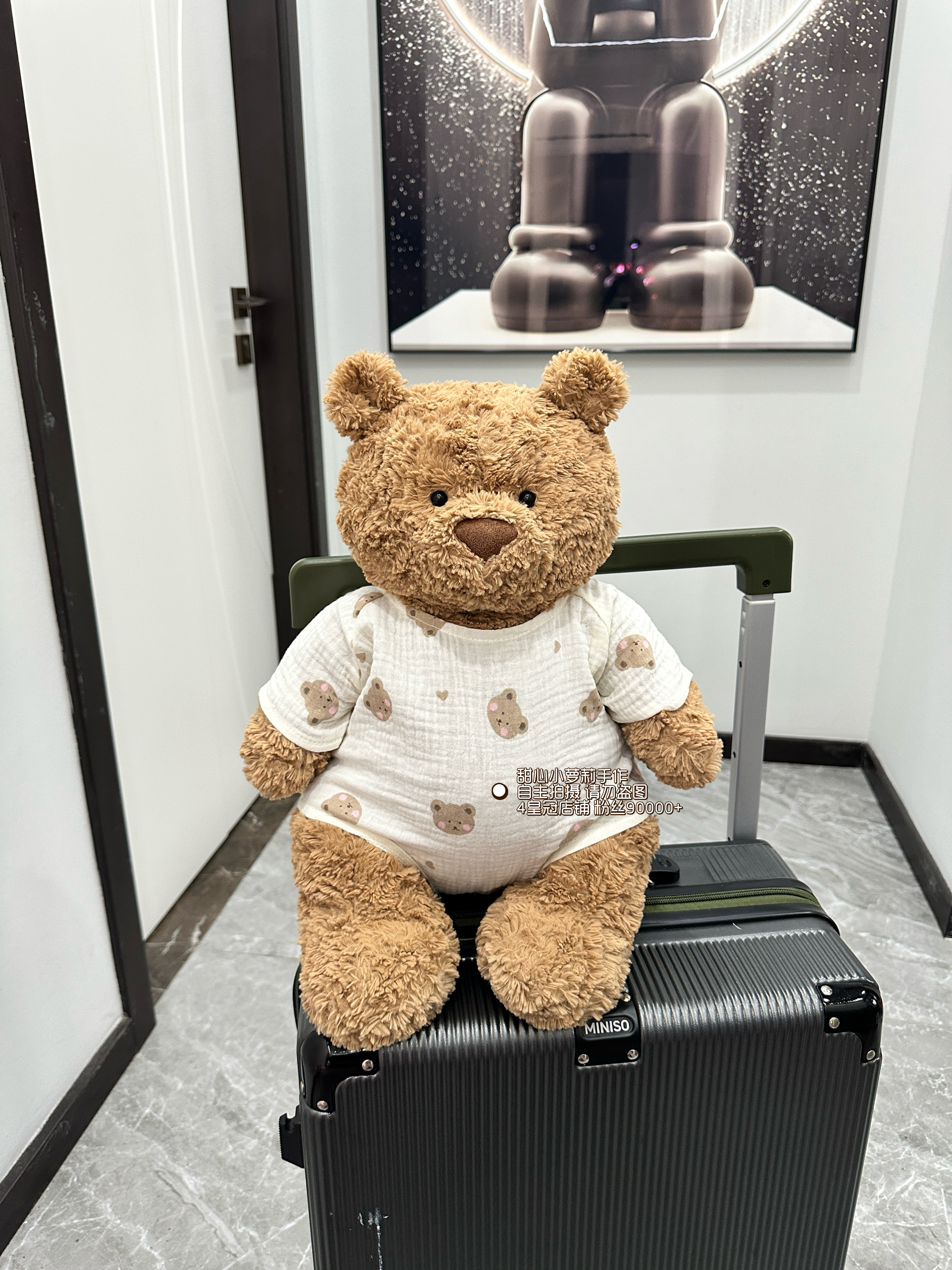 原创原版巴塞罗熊衣服玩偶衣服熊熊衣服泰迪熊娃衣