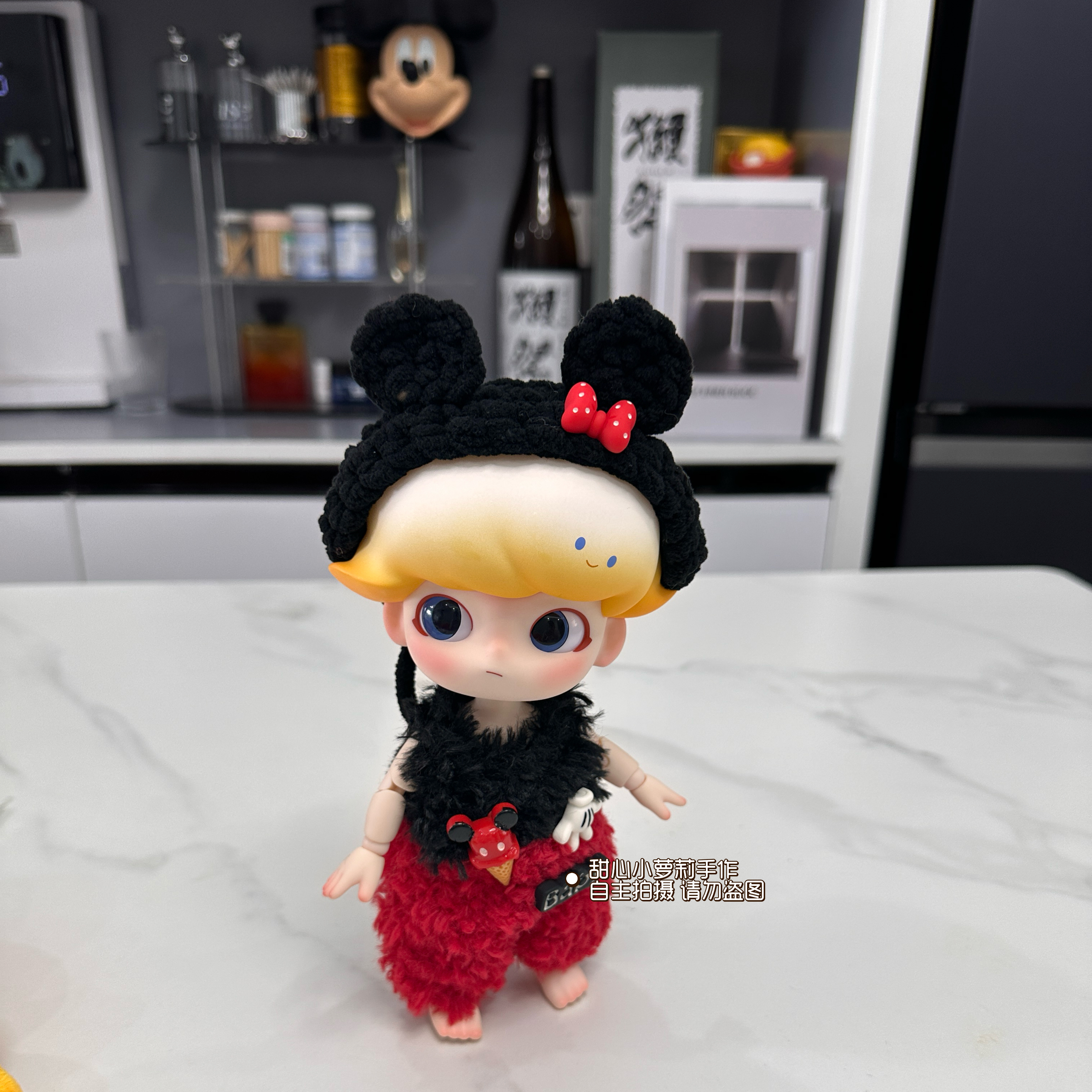 原创dimoo可动人偶娃衣BJD1/8分20cm可动娃娃嘎子姐衣服小香娃衣