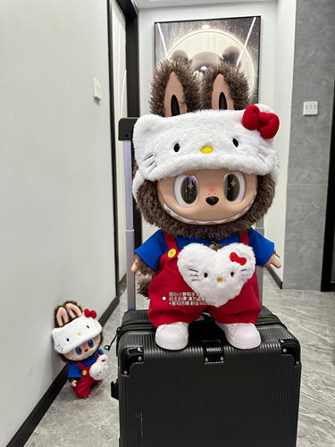 58zimomo哈喽kitty娃衣3.0黑天使衣服娃衣玩偶衣服38厘米国王衣服