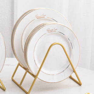 7英寸高颜值吐骨碟收纳架陶瓷套装轻奢高级感大号餐桌垃圾盘碟子