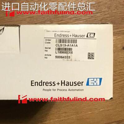 E+H CLS19-A1A1A 恩德斯豪斯全新模拟电导率传感器 Condumax议价