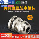 铜接头金属防水接头配电箱电缆防水接头不锈钢葛兰头固定接头公制