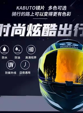 KABUTO日本OGK头盔空气刀神威3 RT33 RYUKI EXCEED原厂镜片防雾贴