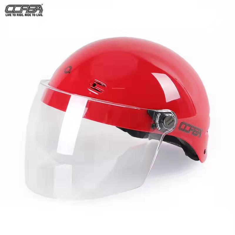 corsa酷飒电动车半盔男女四季