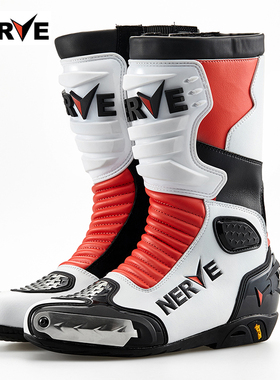 NERVE摩托车鞋子公路赛道赛车骑行长靴四季竞赛骑士越野靴子男