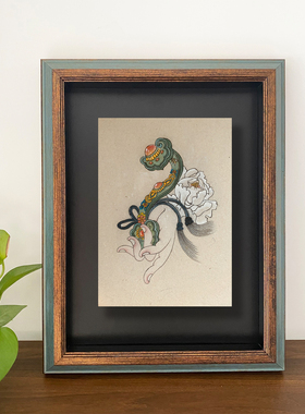 立体画框中空3.2厘米中古色系