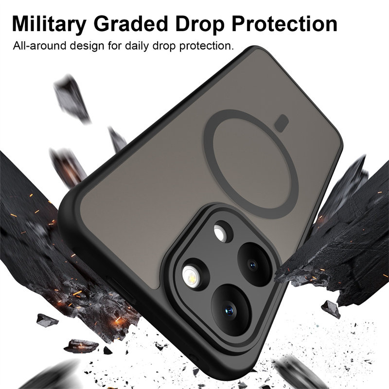 适用红米Turbo5Max手机壳Turbo5保护套透黑2026新款防摔小米Redmiturbo外壳redmi女男无线磁吸trubo5后壳磨砂