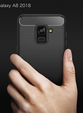 适用于三星A8 2018版手机套SM-A5300保护壳A530FD专用A82018手机壳A530W磨砂N黑硅胶外壳case软胶新品galaxya
