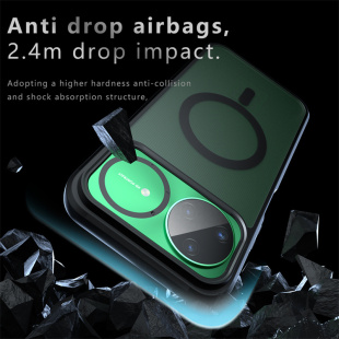 适用华为KLE一AL00U手机壳KLEALOOU磁吸外壳KLEAL00U保护套磨砂黑硬Nova15Pro硅胶新款 ALOOU后壳男Por女 防摔