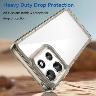 适用摩托罗拉G66J手机壳5G保护套Moto 3女男后日本 G56透明灰边G66J防摔motoG66Y外壳Motorola简约电话XT2529