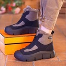 皮毛一体东北雪地靴女厚底加绒加厚保暖棉鞋2025年冬季新款马丁靴