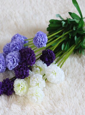 单束假花仿真绿植栅栏装饰花艺