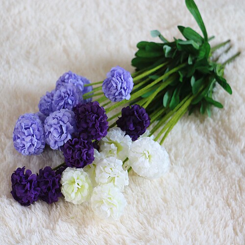 单束假花仿真绿植栅栏装饰花艺