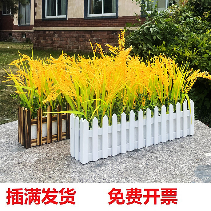 栅栏装饰橱窗宿迁水稻栅栏花