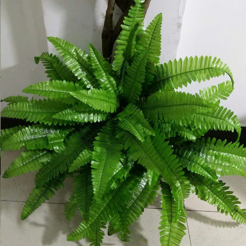 仿真波斯厥叶蕨类植物假花草叶波斯草假树叶绿色大叶子背景墙装饰