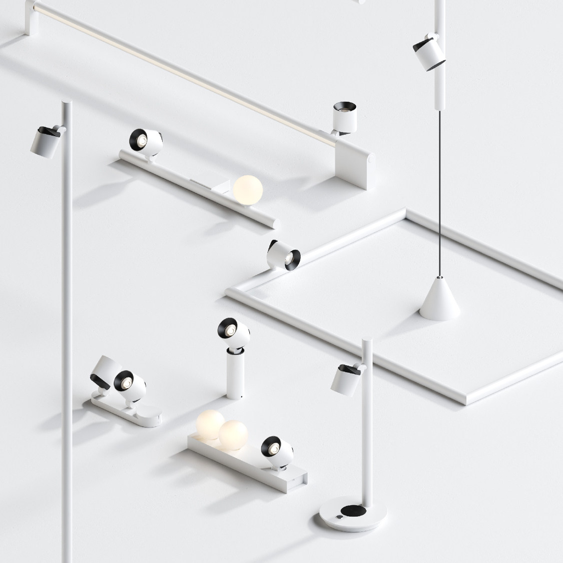 LED射灯可调角度导轨灯服装店背景墙展厅店铺商用滑道式吸顶吊灯,家装灯饰光源,明装射灯,淘宝优惠券,粉丝福利购,淘宝优惠卷