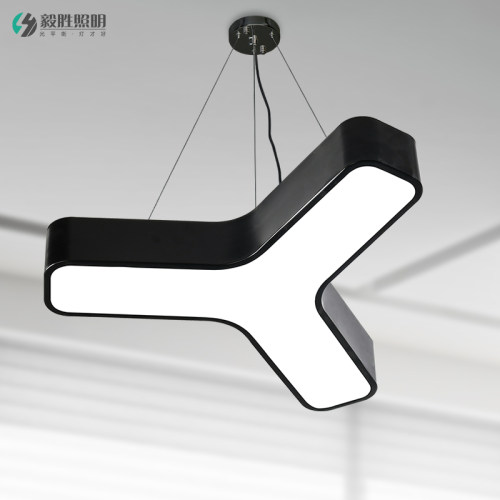 三叉吊灯异形铁艺拼接造型灯