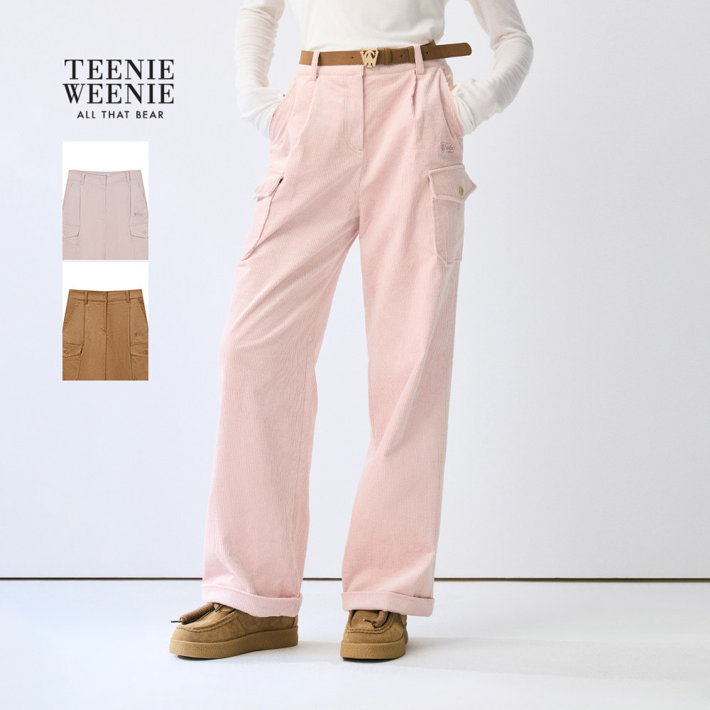 TeenieWeenie小熊女装休闲裤2025冬季新款休闲舒适时