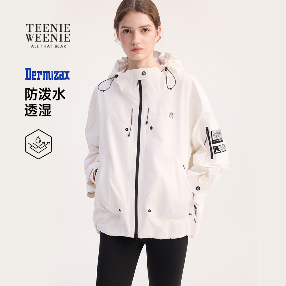 【双栖彩壳】TeenieWeenie小熊女外套25冬户外简约大方