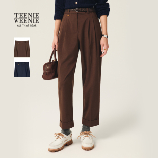 春秋季 休闲裤 简约气质时髦个性 直筒裤 锥形裤 TeenieWeenie小熊女装