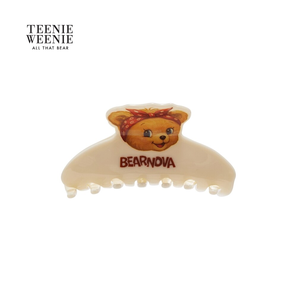 TEENIEWEENIE bearnova26春季新款女装发夹小熊点缀加宽锯齿头饰