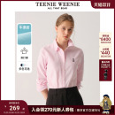 品质刺绣薄外套上衣 休闲粉色衬衣白衬衫 TeenieWeenie小熊女装 新款