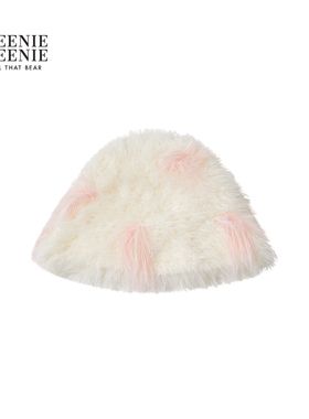 TEENIEWEENIE bearnova25冬季新款女装蝴蝶结元素拉毛保暖针织帽