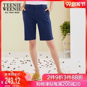 TeenieWeenie gấu 2019 hè mới dành cho nữ hoạt hình thêu mẫu gấu quần short giản dị - Quần short