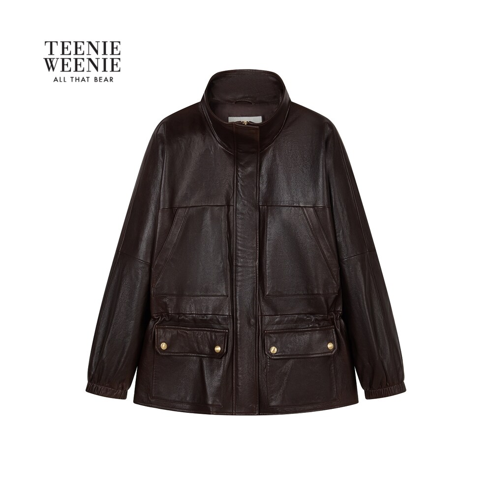 【T.W.R.C】TeenieWeenie小熊女装皮衣26秋新款