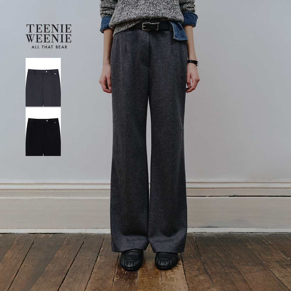 TeenieWeenie小熊女装休闲裤2025冬新款舒适休闲宽松