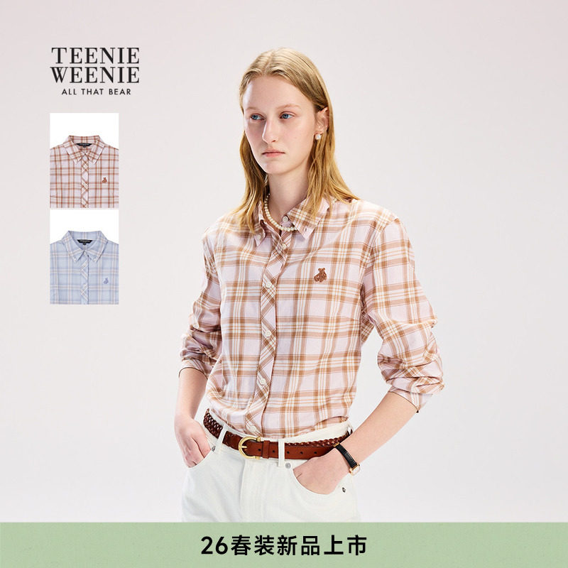 TeenieWeenie小熊女装衬衫26春季新款学院风青春活力彩