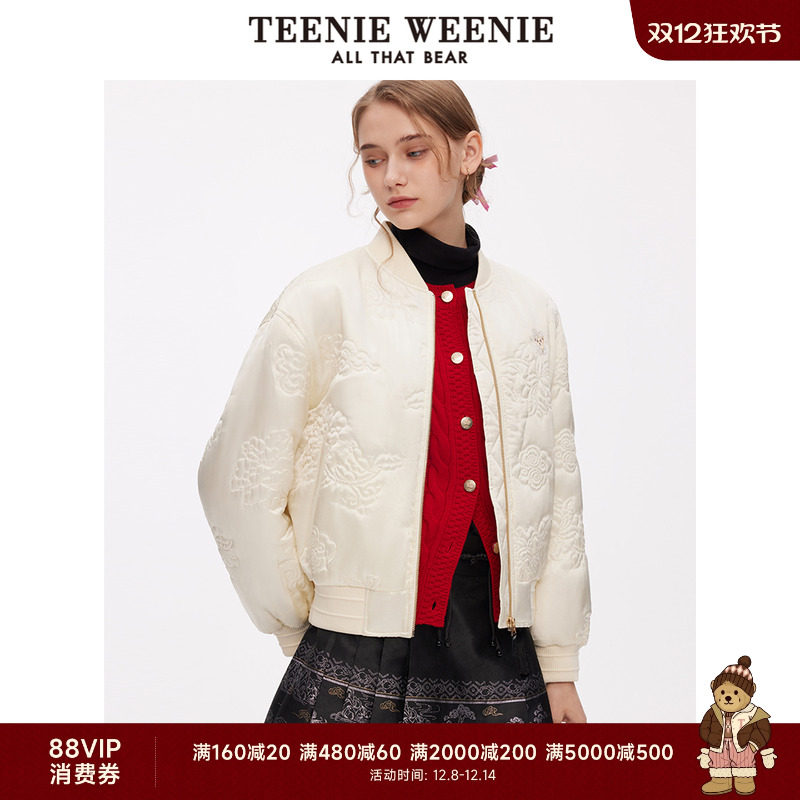 TeenieWeenie优雅气质棒球服棉服