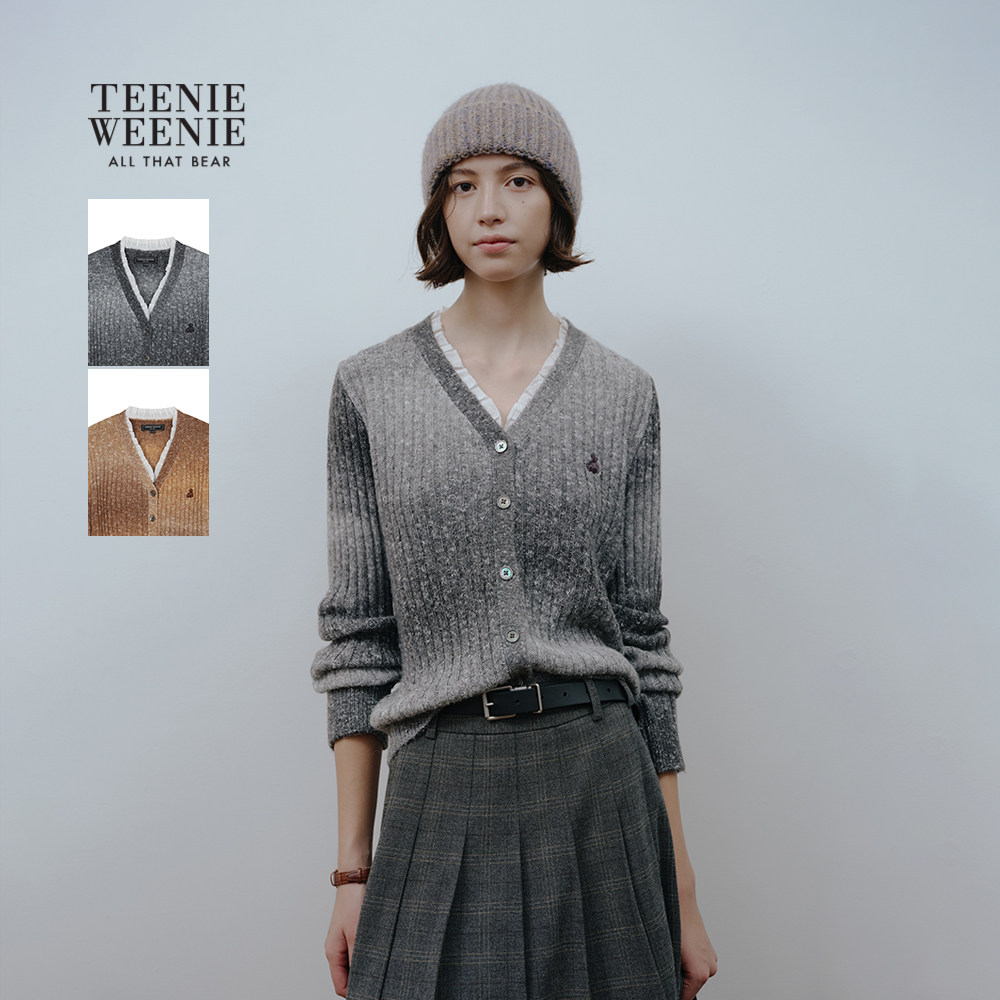 TeenieWeenie小熊女装毛针织衫2025冬季新款时尚优雅