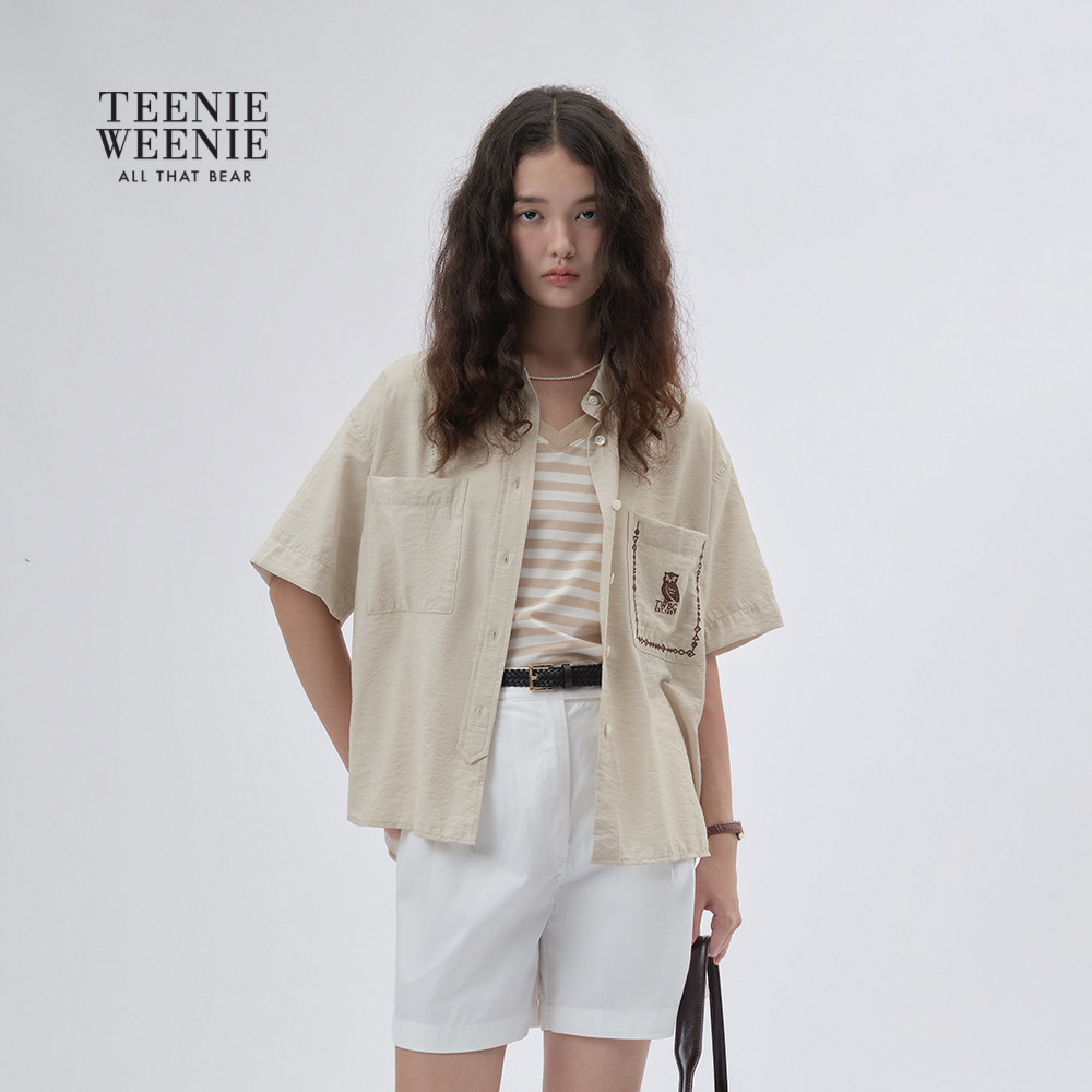 TeenieWeenie小熊女装2025年秋季新款法式薄款松弛感