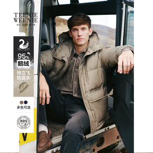【T.W.R.C】TeenieWeenie小熊男装羽绒服25年冬新款舒适外套twrc